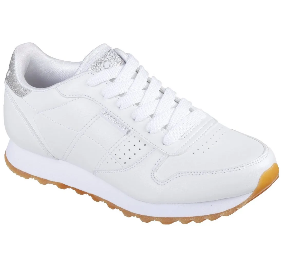 SKECHERS OG 85 - OLD SCHOOL COOL vegan Sneaker Freizeitschuh, Halbschuh, Schnürschuhmit Glitzer