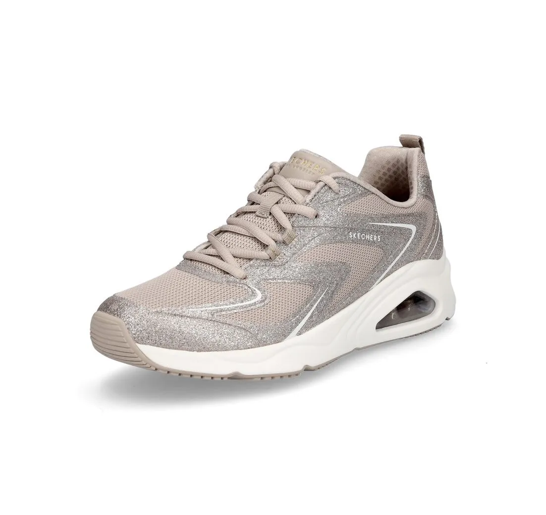 SKECHERS Skechers Damen Sneaker Tres-Air UNO Glit-Airy taupe Sneaker