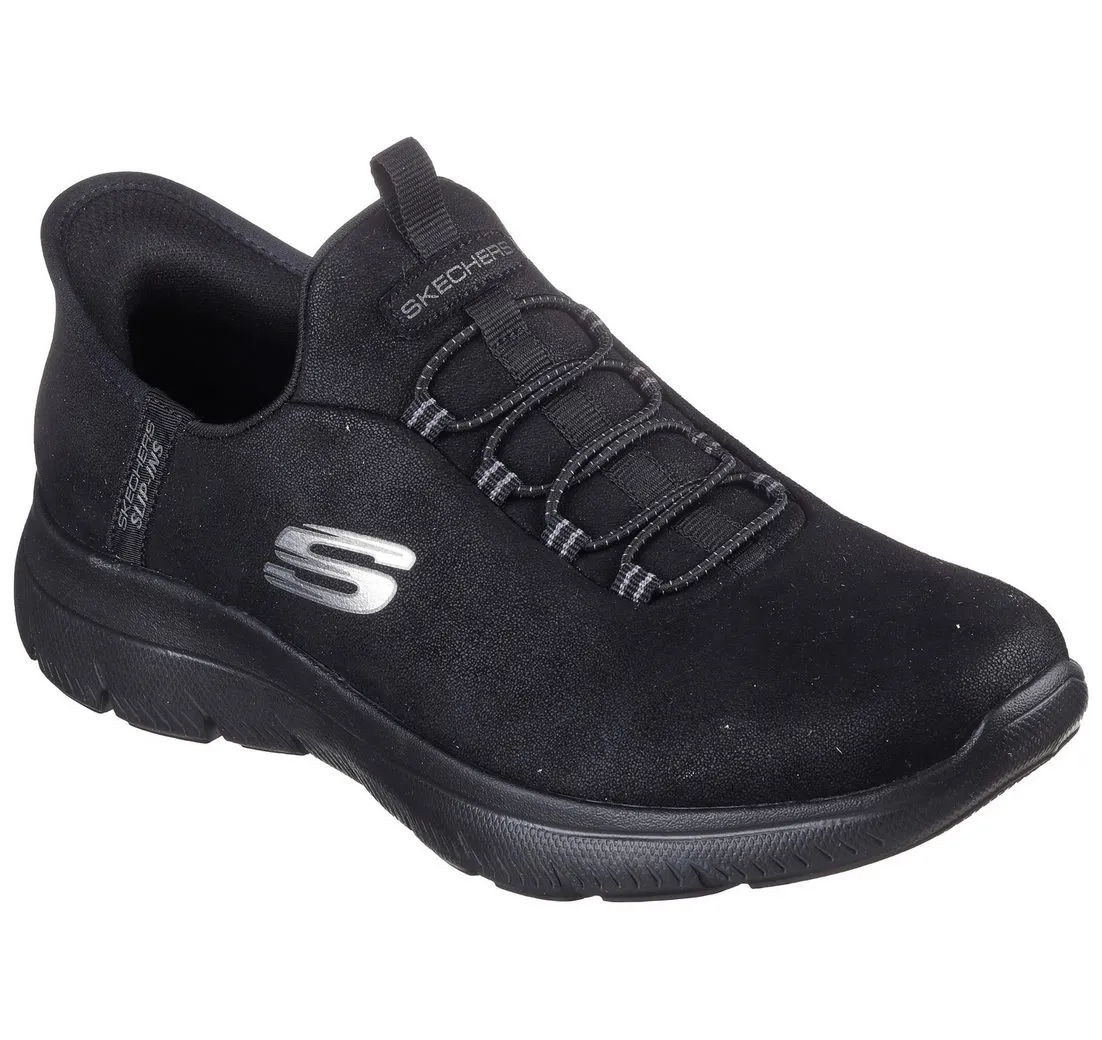 SKECHERS SUMMITS Slip-On Sneaker Slipper, Freizeitschuh, Halbschuh in veganer Verarbeitung