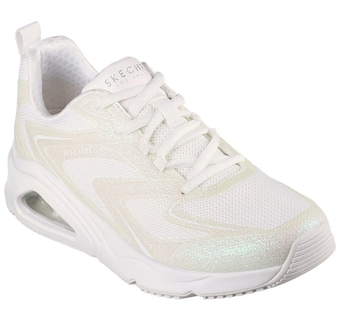 SKECHERS TRES-AIR UNO-GLIT-AIRY Keilsneaker mit cooler Absatzgestaltung, Freizeitschuh, Halbschuh, Schnürschuh