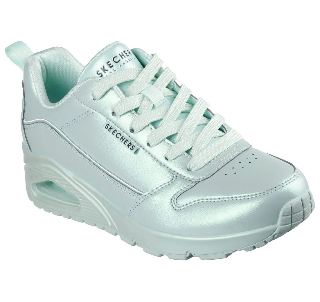 SKECHERS UNO-GALACTIC GAL Sneaker Freizeitschuh, Keilsneaker, Schnürschuh mit Skech Air Ausstattung