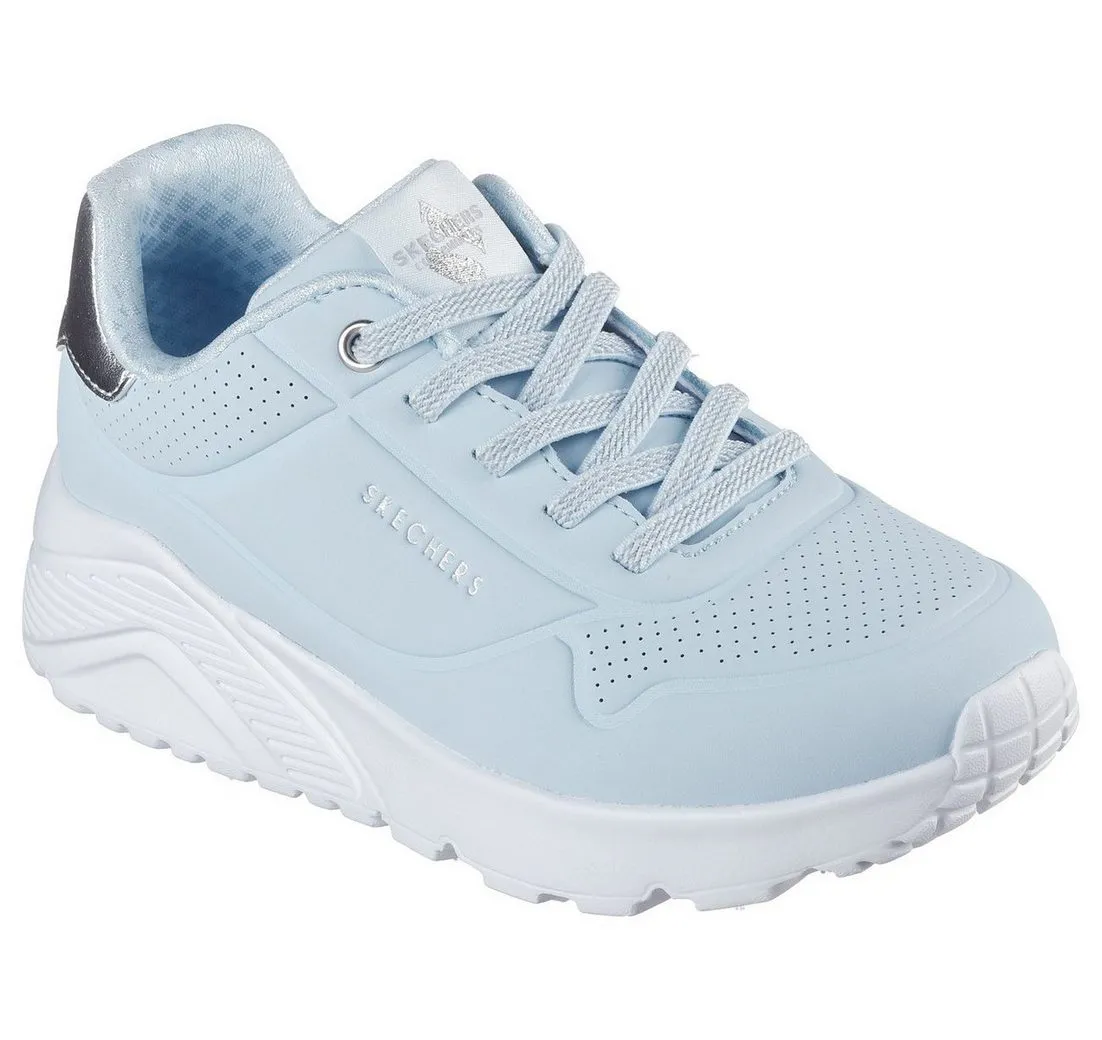 SKECHERS UNO LITE Sneaker, Schnür,-Plateausneaker mit Metallic, Größenschablone zum Download