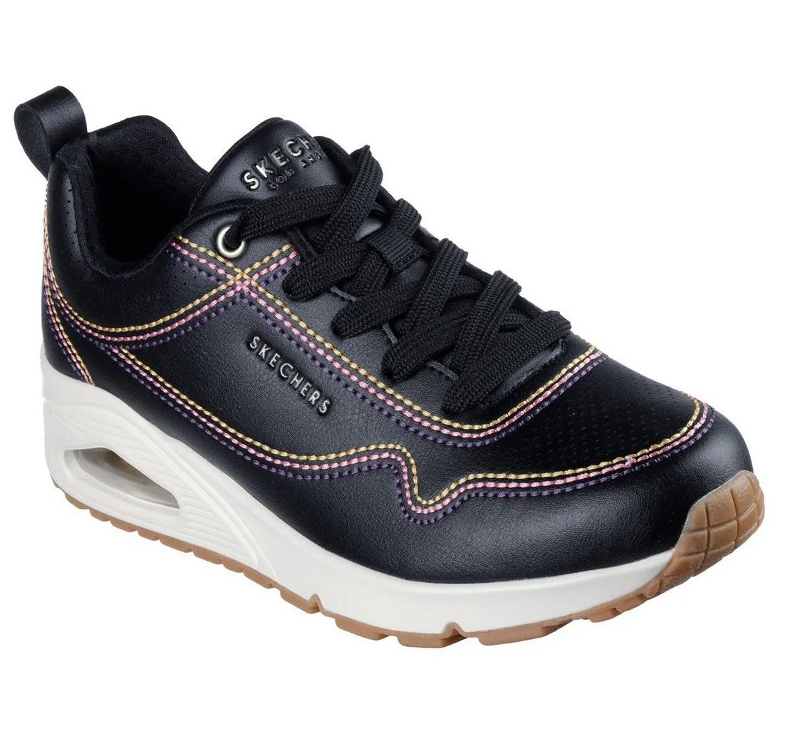 SKECHERS UNO-LUXURIOUS STITCHES Sneaker, Keilsneaker, Plateausneaker mit Skech-Air Funktion