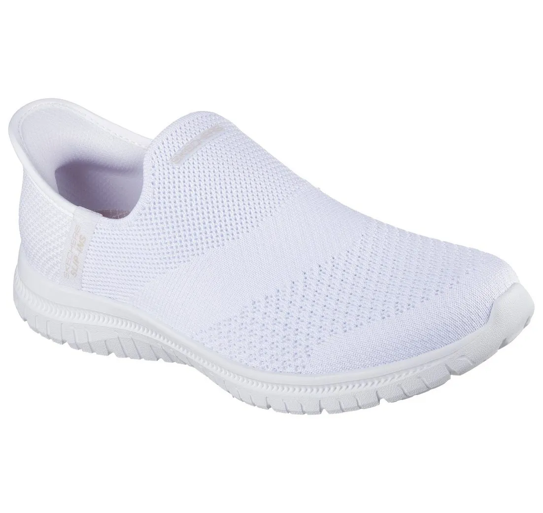 SKECHERS VIRTUE-SLEEK Slip-On Sneaker, Slipper, Freizeitschuh mit gepolstertem Heel-Pillow Fersenkissen