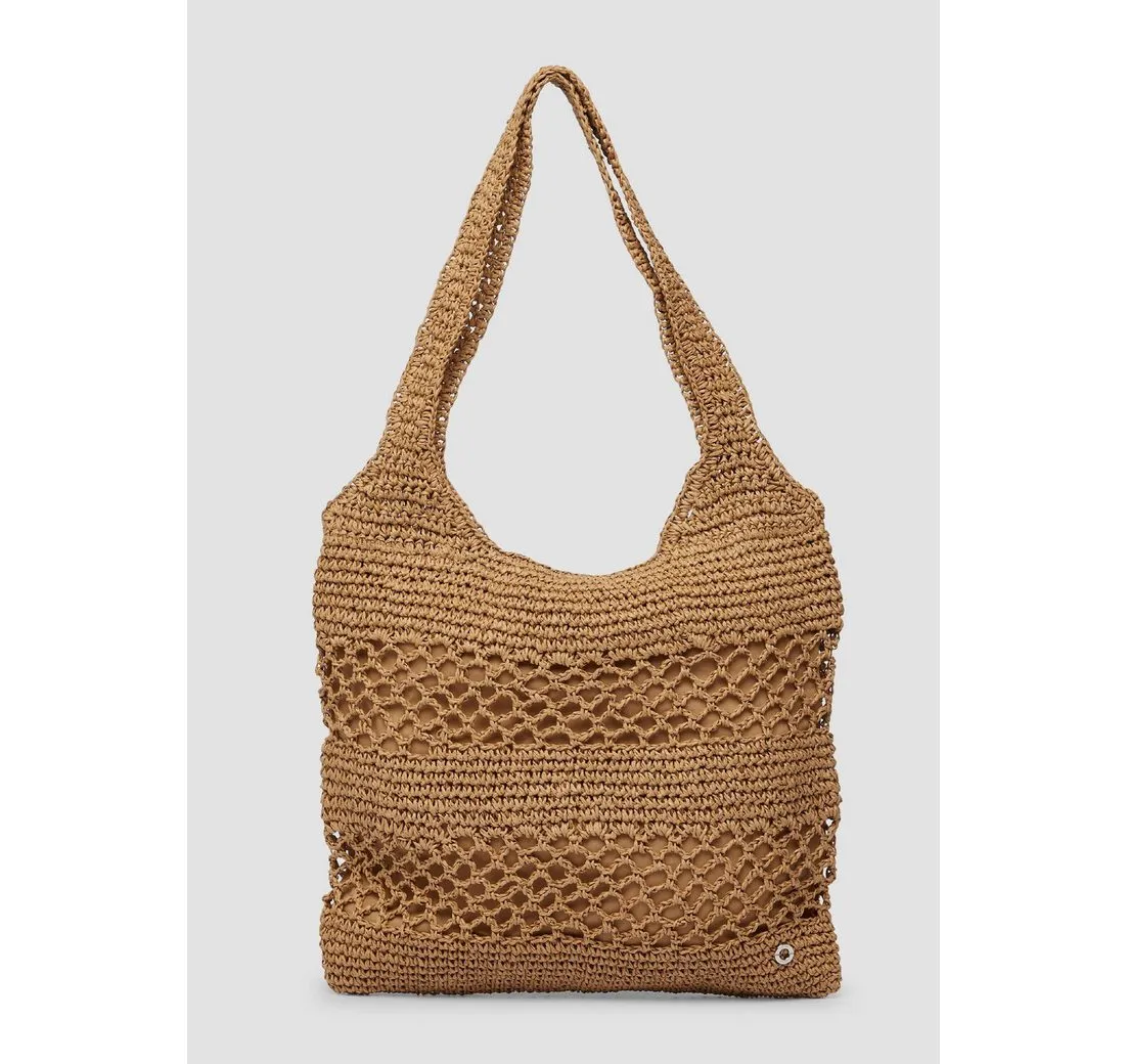 s.Oliver Schultertasche Tasche Shopper aus Raffia (1-tlg)