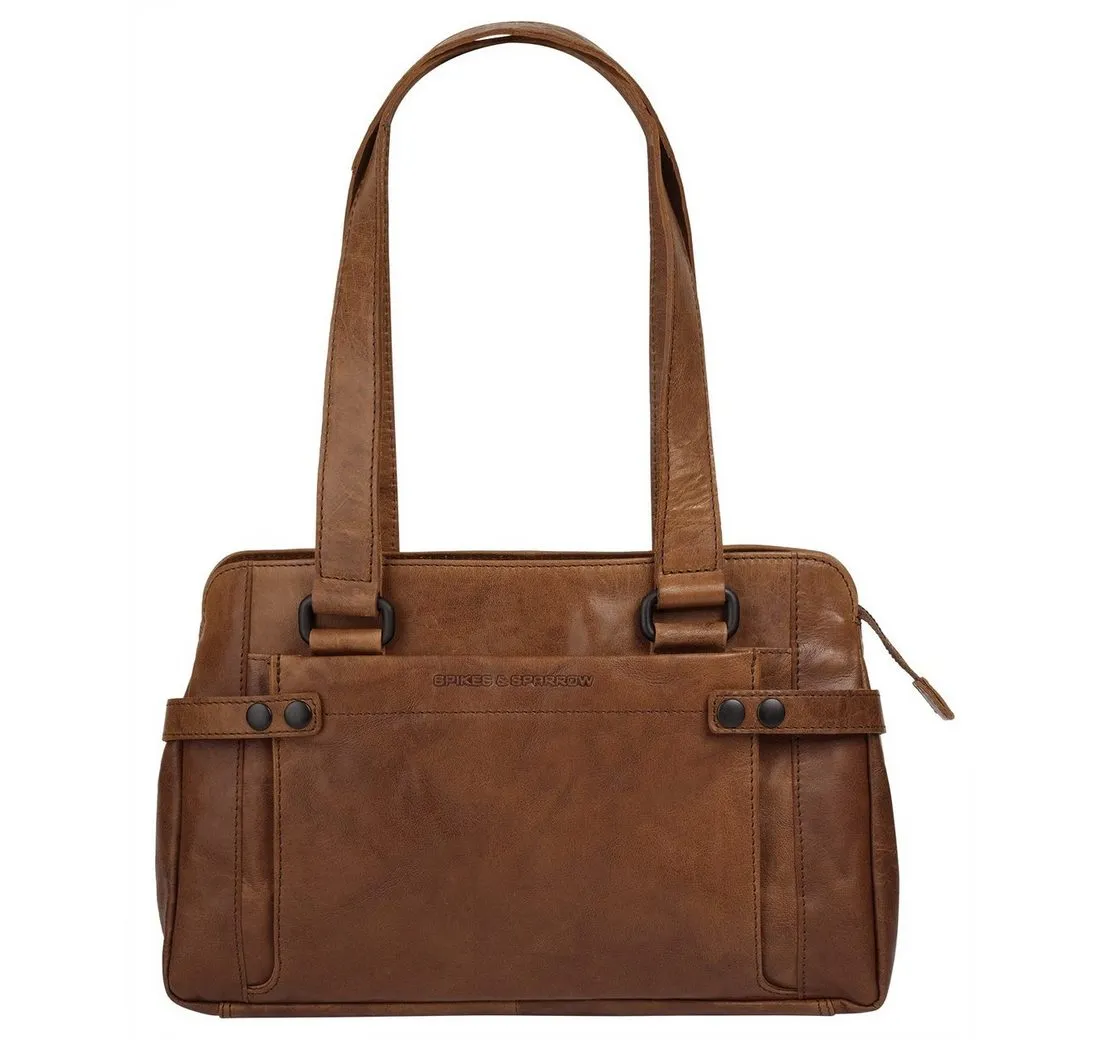 Spikes & Sparrow Henkeltasche, echt Leder