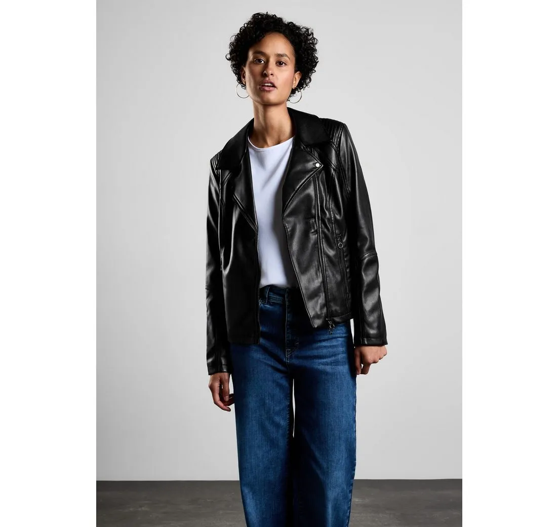 STREET ONE Bikerjacke mit Reverskragen