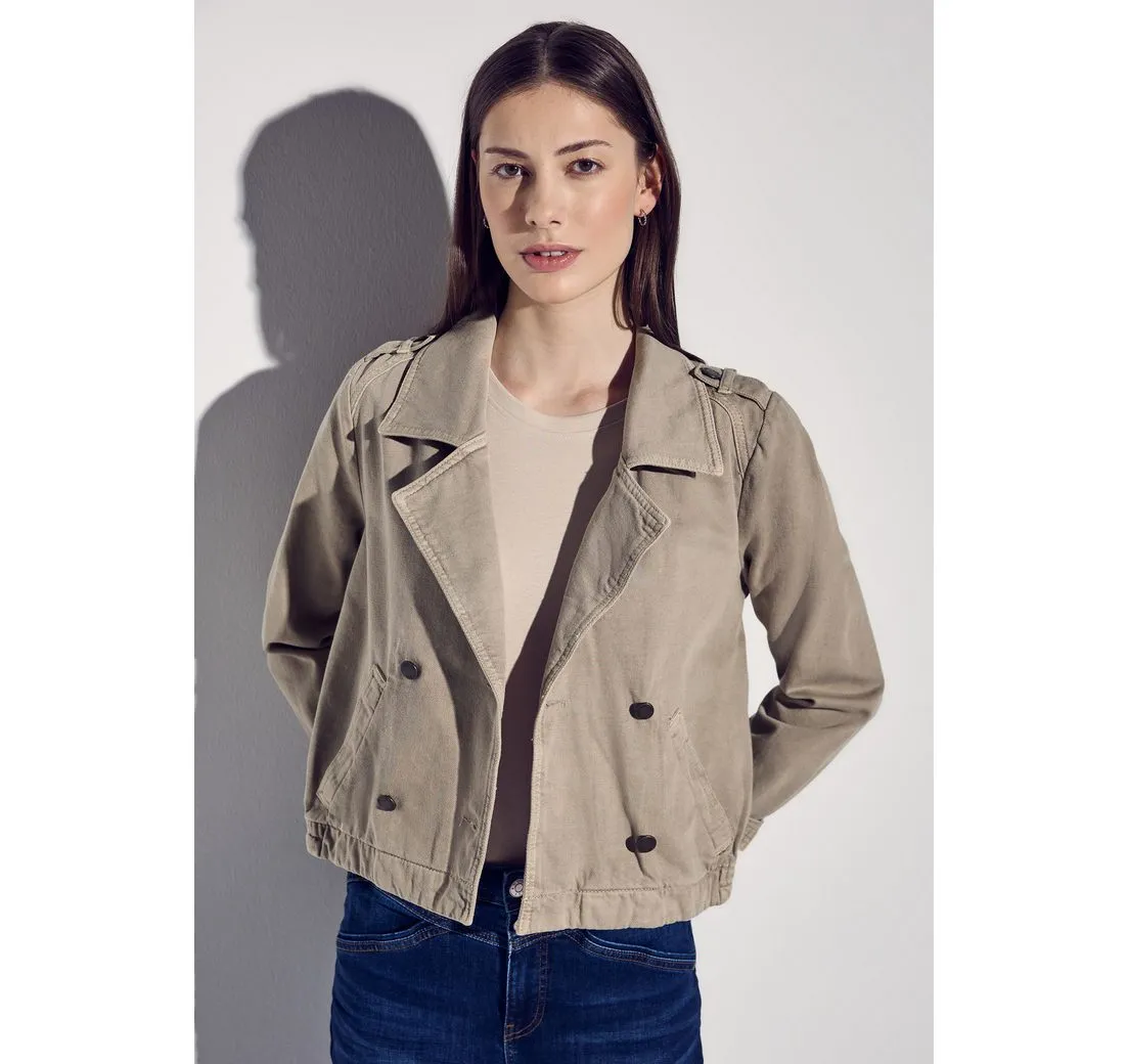 STREET ONE Kurzjacke in Trench-Look, Jeansjacken-Style