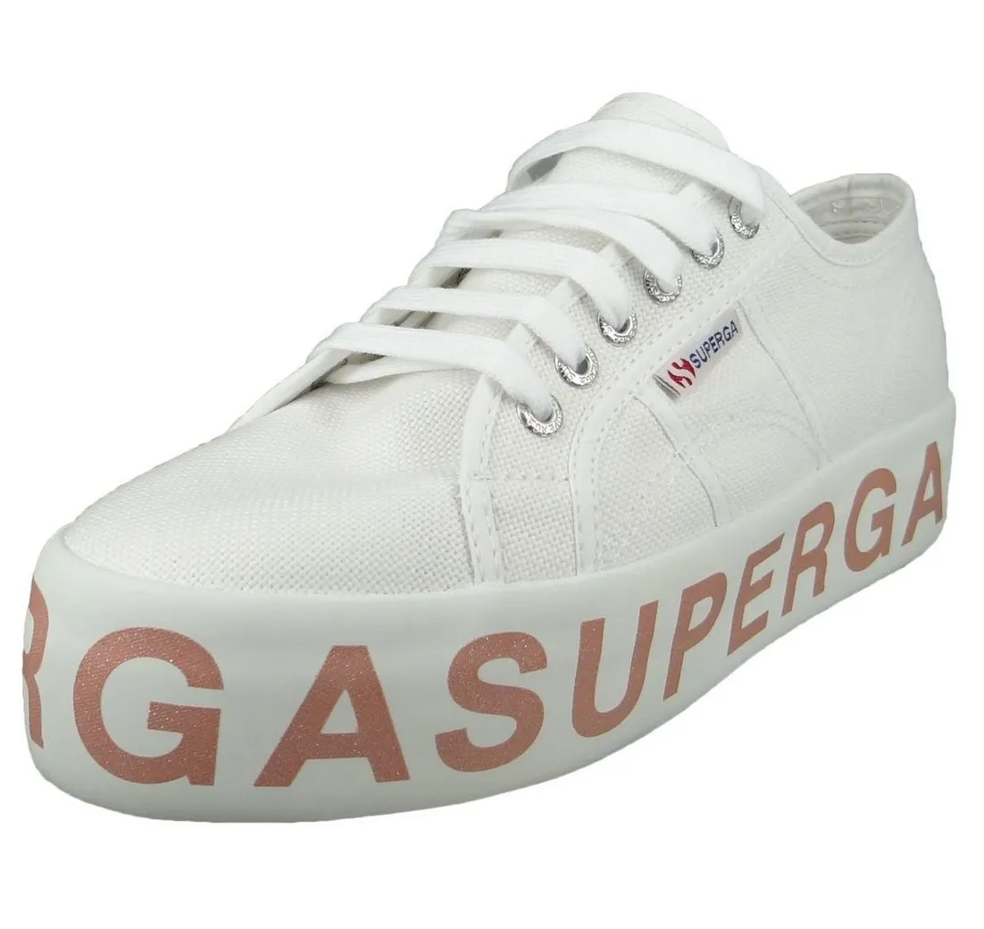 SUPERGA S111TRW 2790 COTW Glitterlettering A01 white bronze Sneaker