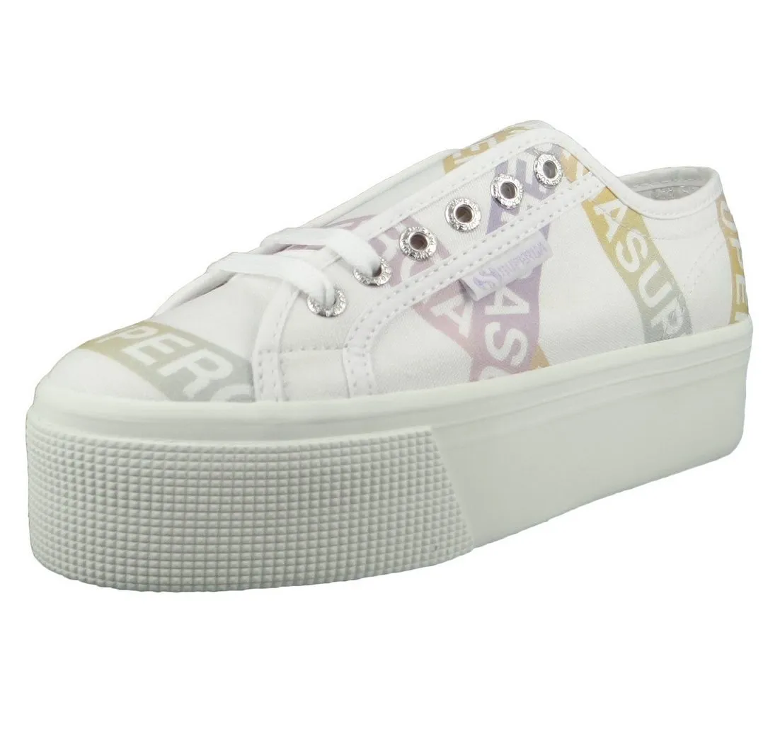 SUPERGA S41161W A0Z White violet Green Sneaker