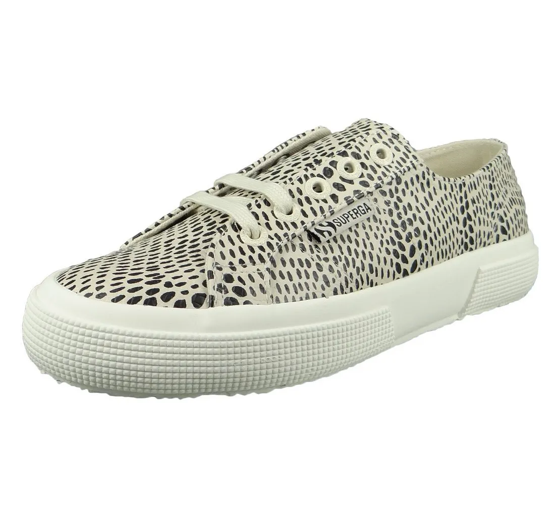 SUPERGA S6111DW A15 beige gesso black dots Sneaker