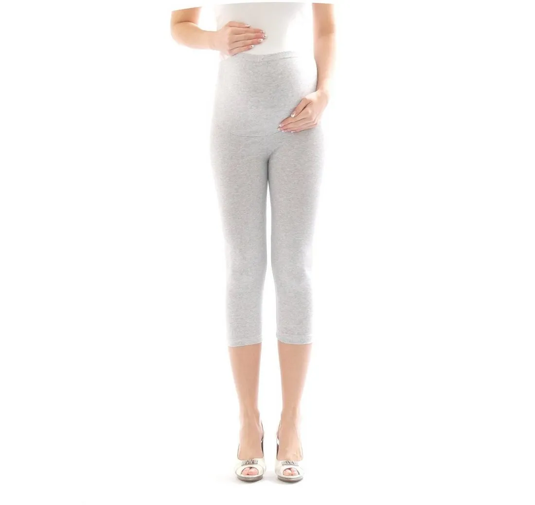 SYS Umstandshose Umstand Hose Capri 3/4 Leggings Umstandsleggings Baumwolle