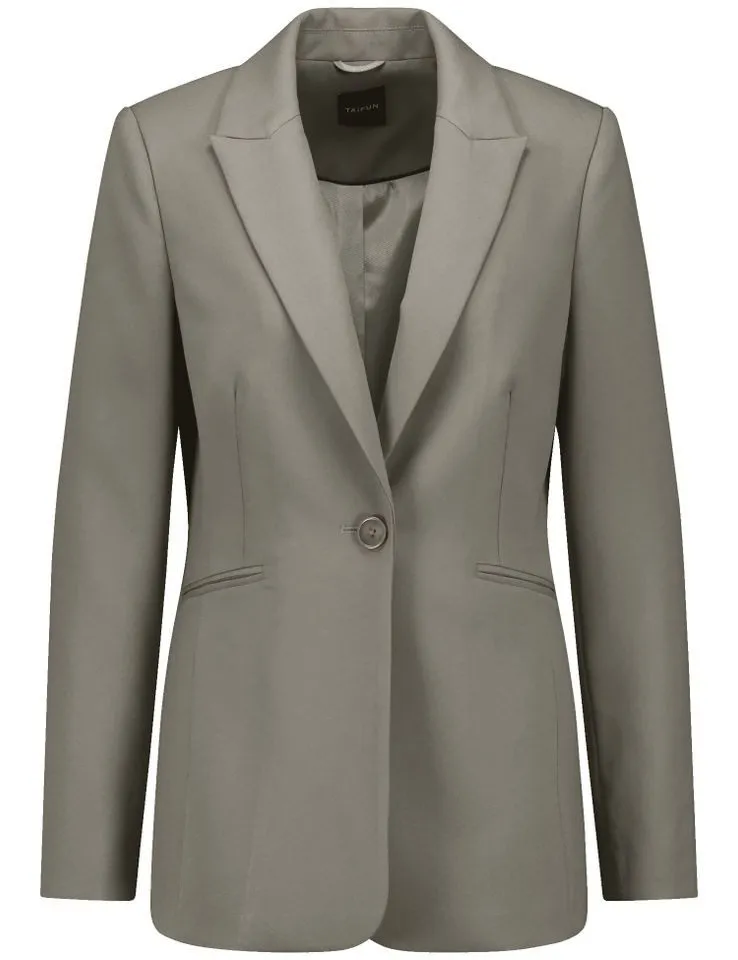 TAIFUN Longblazer - Eleganter Blazer einfarbig - Anzugsjacke Damen tailliert