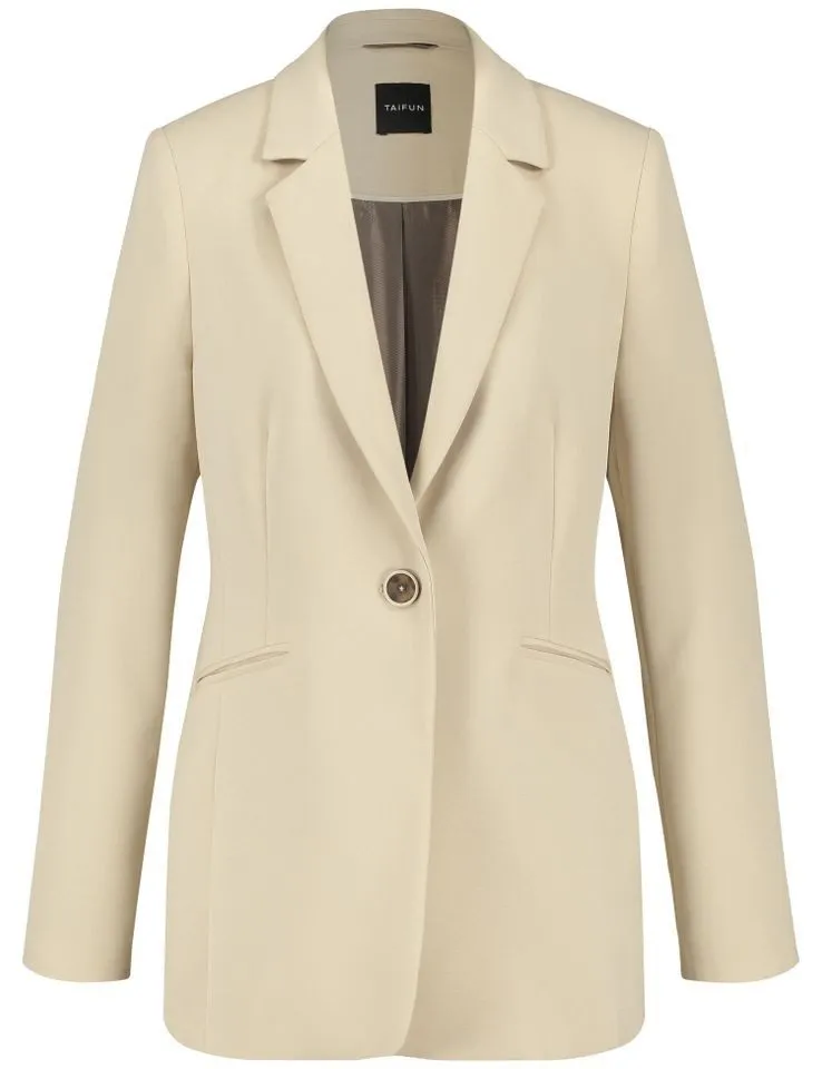 TAIFUN Longblazer - Taillierter Blazer aus feiner Stretch-Qualität