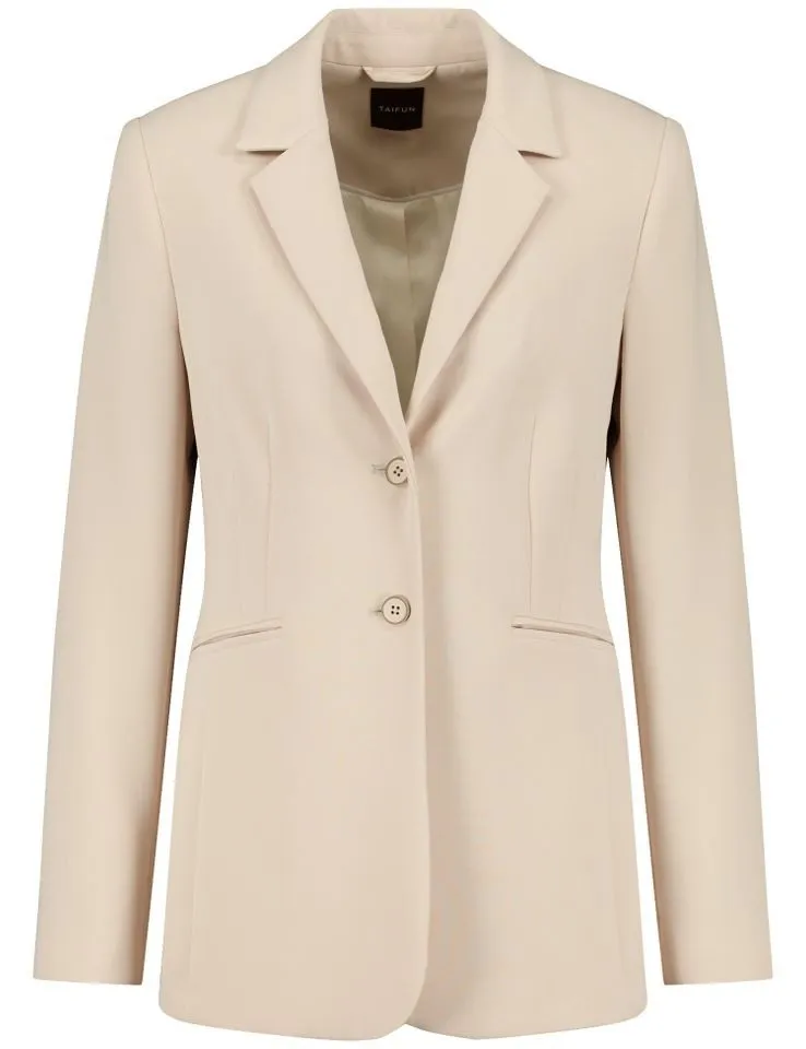 TAIFUN Longblazer - Taillierter Blazer mit Revers - Eleganter Damenblazer