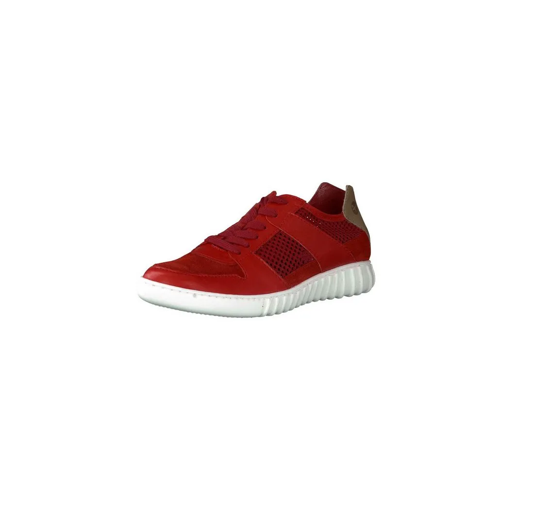 TAMARIS Freizeit Schnürer für Damen in rot Sneaker (keine Angabe, 1-tlg., keine Angabe)