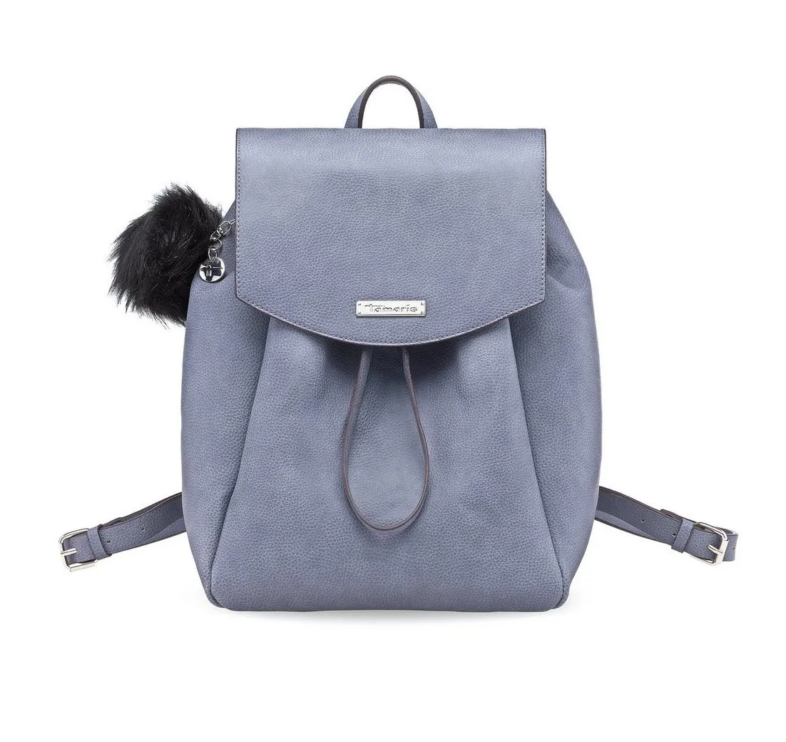 Tamaris Handtasche Lorella (Set), Damen Backpack Rucksack, mit Fell-Anhänger