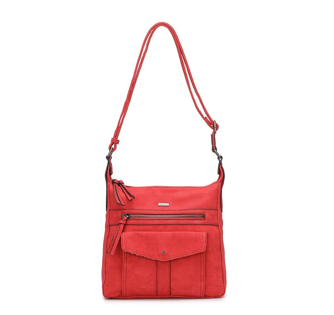 Tamaris Henkeltasche Adriana (Set), Damen Handtasche Hobo Bag S Henkeltasche chili rot