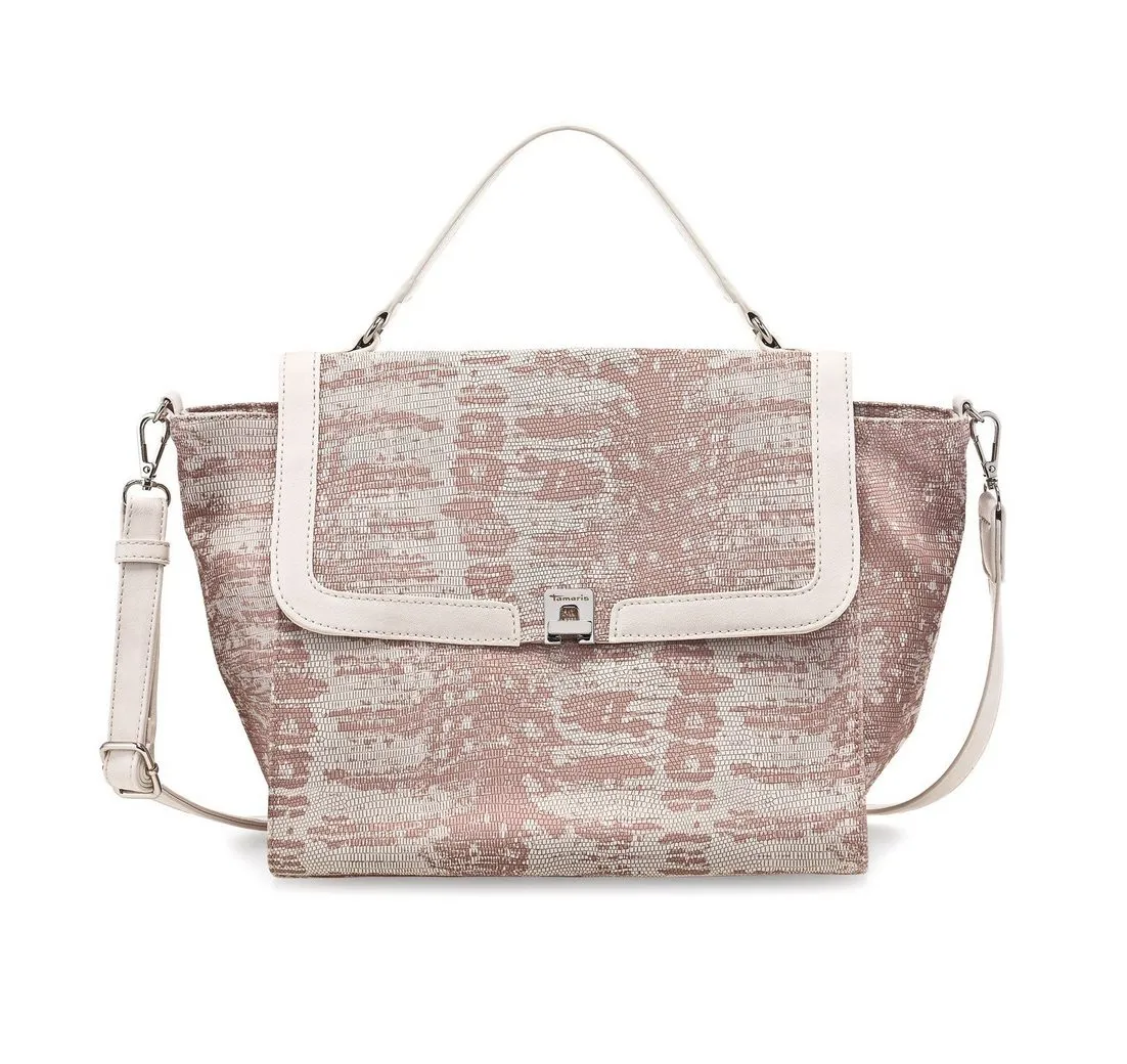 Tamaris Henkeltasche Vera (Set), Damen Handtasche Handbag Bag L Henkeltasche Flappe