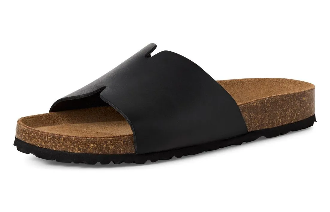TAMARIS Pantolette, Sommerschuh, Flats, Schlupfschuh mit breiter Bandage