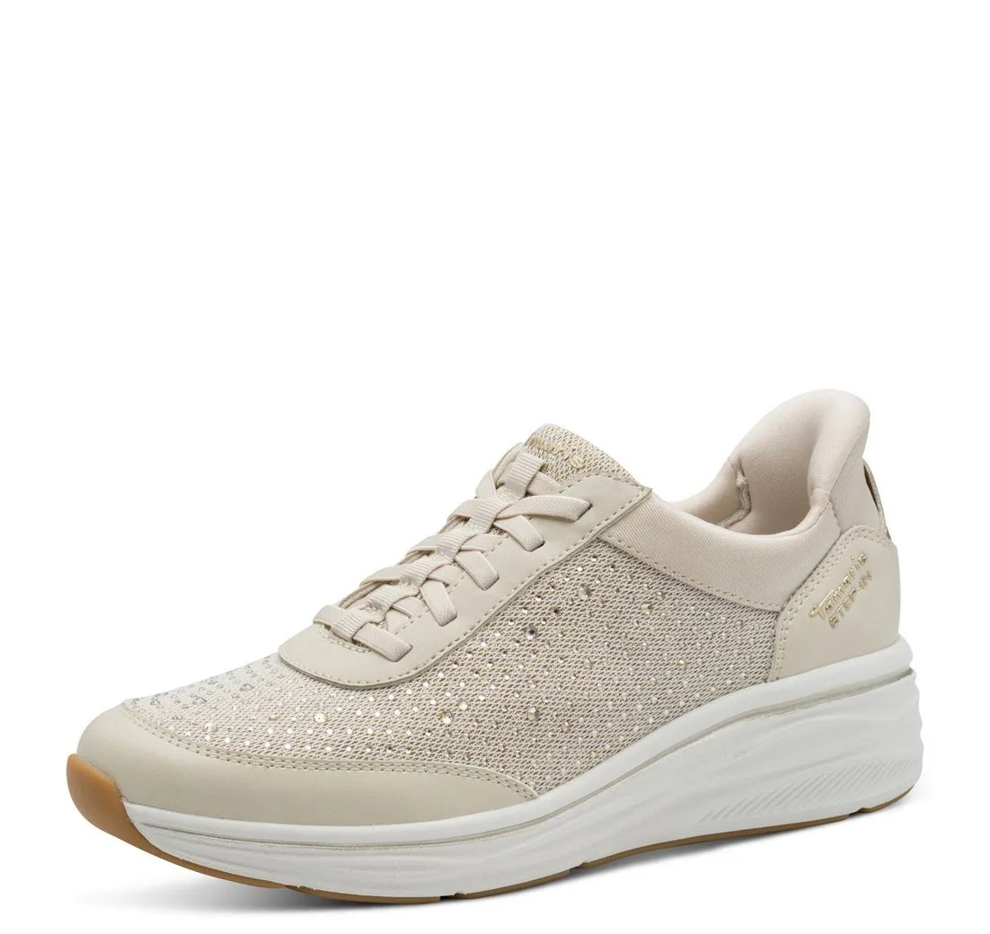 TAMARIS Slip-On Sneaker, Keilabsatz, Schlupfschuh, Freizeitschuh in veganer Verarbeitung