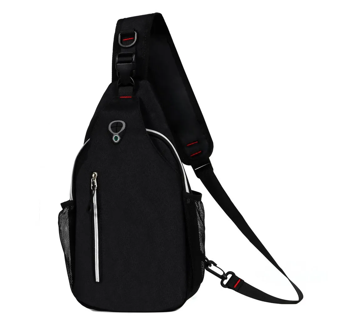TAN.TOMI Schultertasche Sling Schulter brusttasche Herren Sling Bag Herren, Brusttasche, Canvas Brusttasche mit Verstellbaren Schultergurten