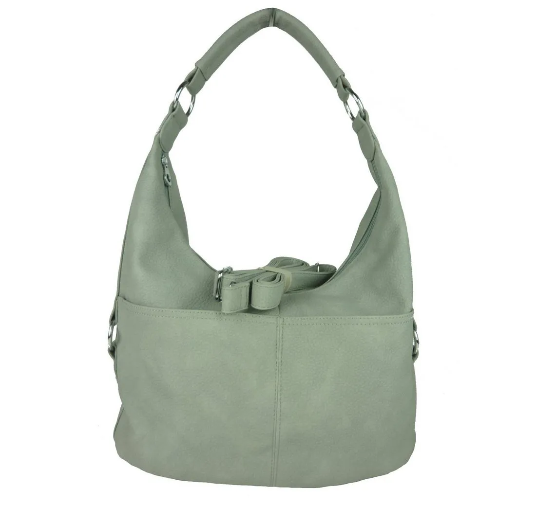 Taschen4life Handtasche Damen Tasche Shopper Cora 8394 Schultertasche, abnehmbarer Umhängeriemen, mittelgroß