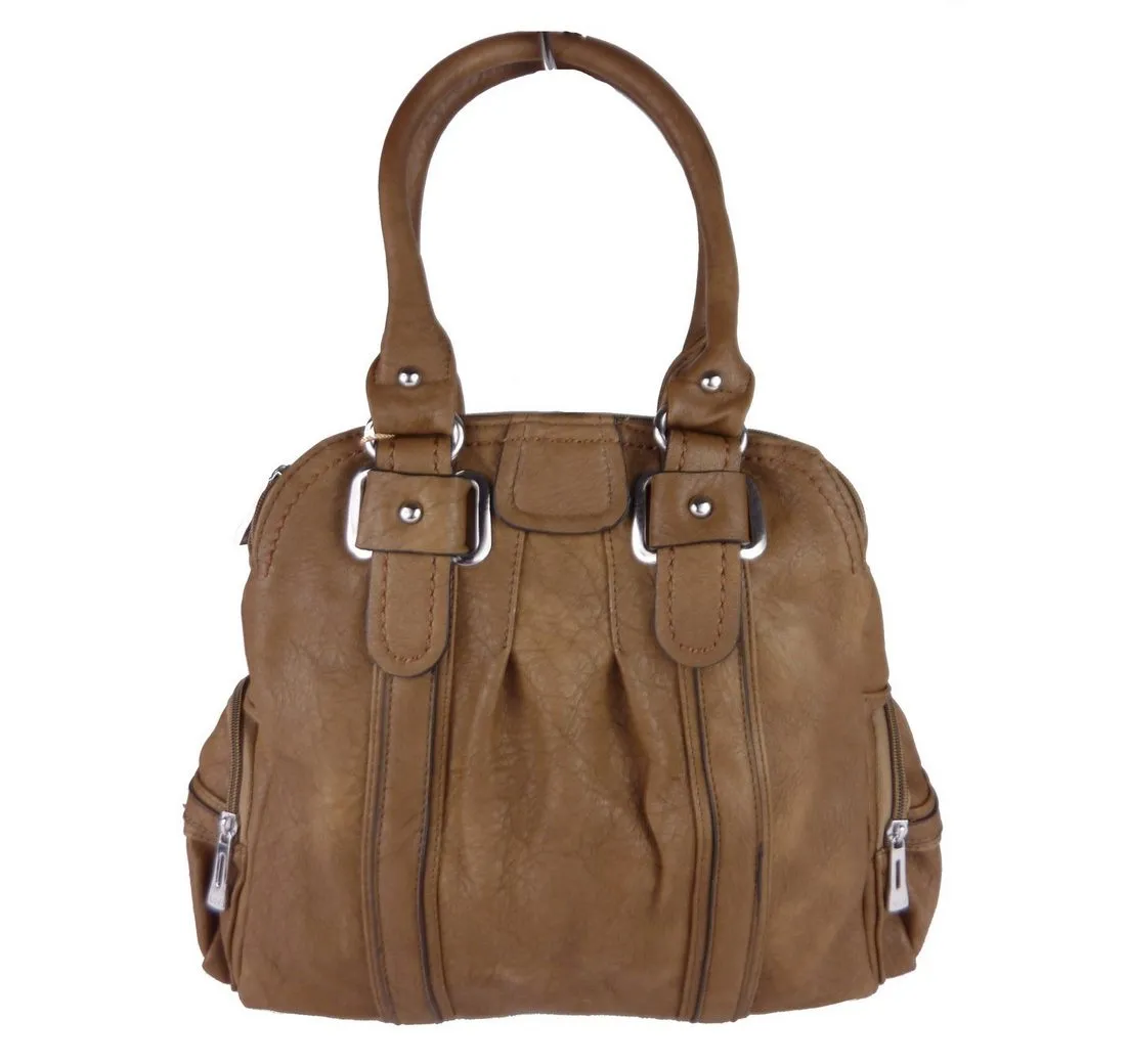 Taschen4life Handtasche klassiche Handtasche T25 mit Tragegriffen & langen Schulterriemen, Schultertasche, elegant & sportlich, Tote bag, hobo