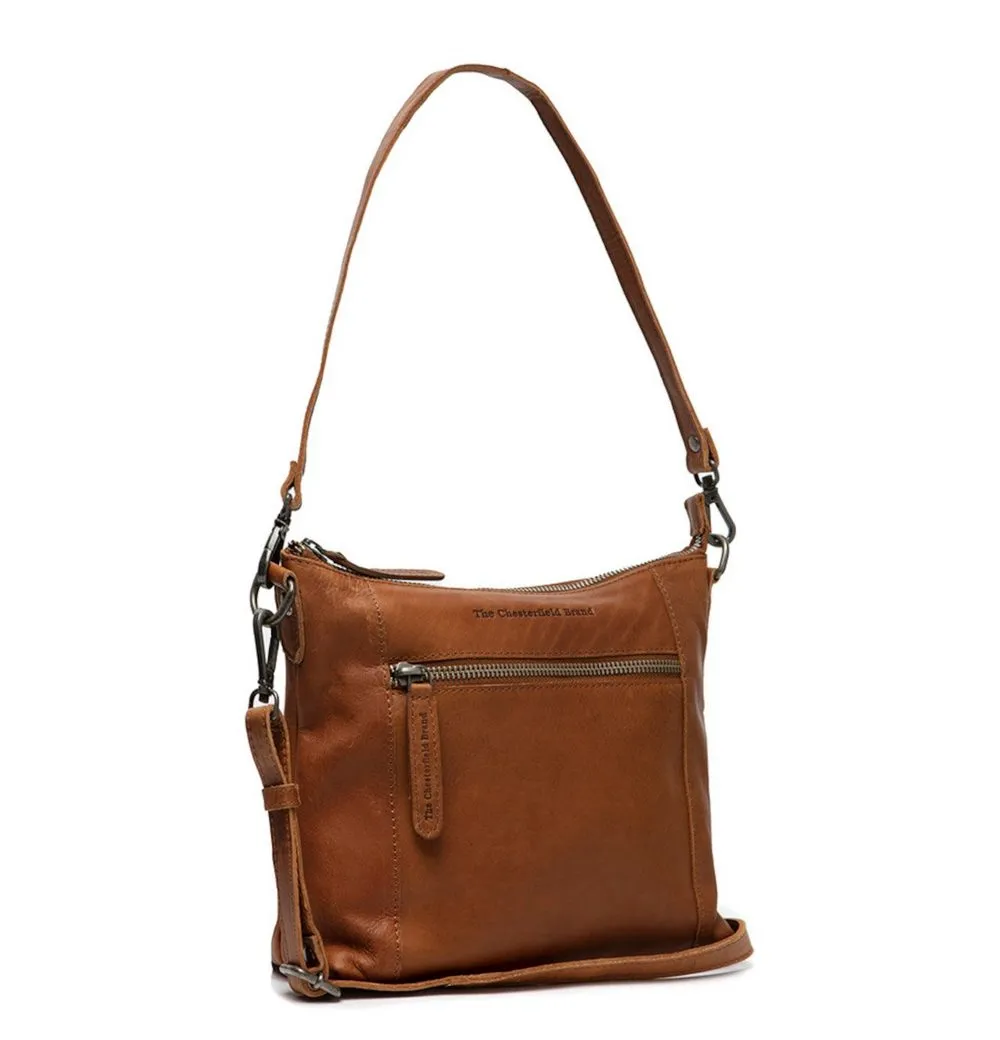 The Chesterfield Brand Umhängetasche Wax Pull-up Leder Umhängetasche 3,4 Liter Faro, wasserabweisend