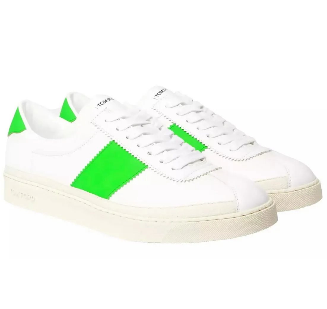 TOM FORD Bannister Panelled Faux Leder Schuhe Eco-Friendly und Luxuriös Sneaker Recyceltem Gummi, Bio-Baumwolle Schnürsenkel, Phthalatfreie Endstücke
