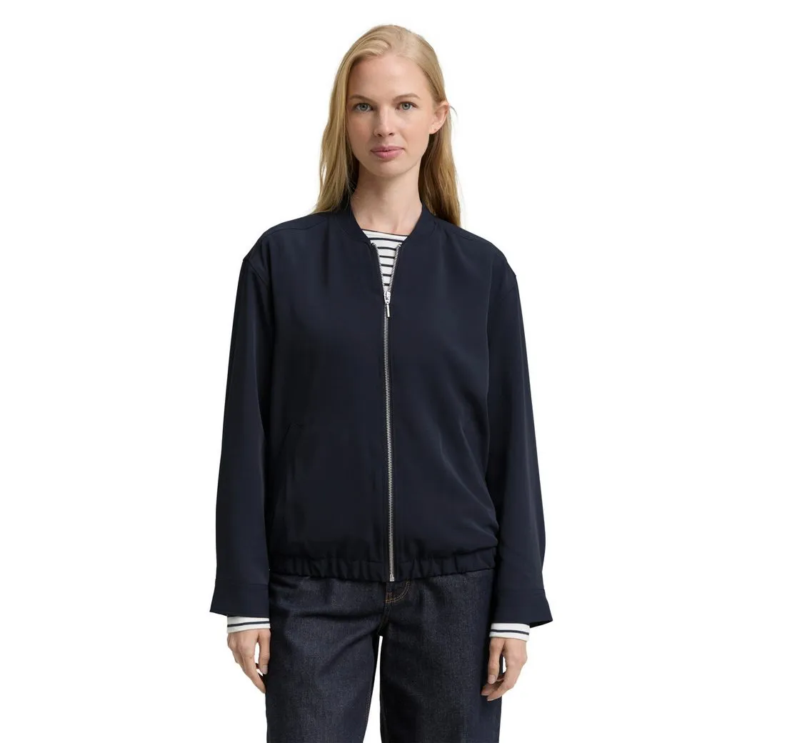 TOM TAILOR Cardigan mit Stehkragen und Reißverschluss