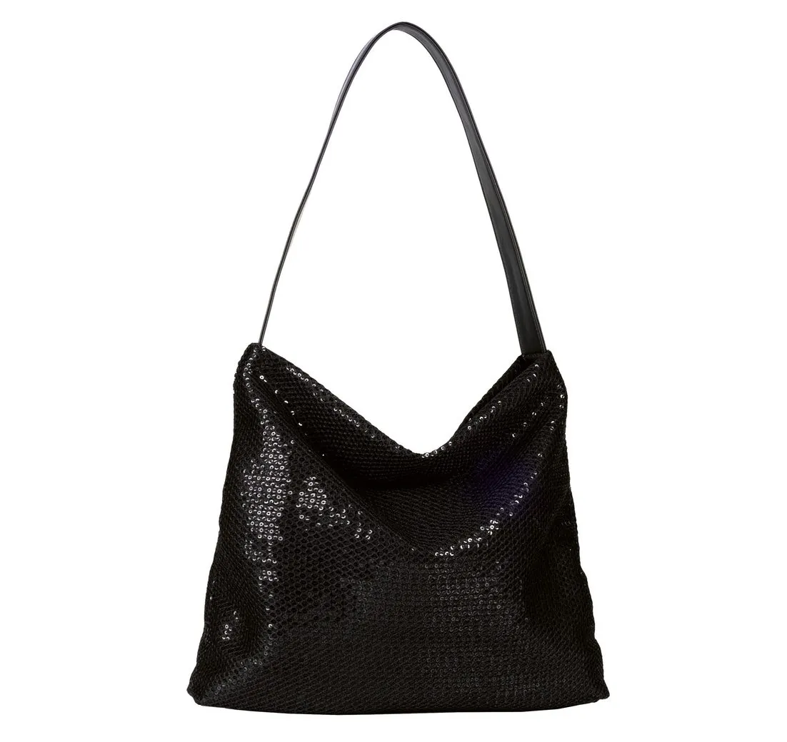 TOM TAILOR Denim Hobo Amra, ein aufregender Look mit besonderem Glitzermaterial