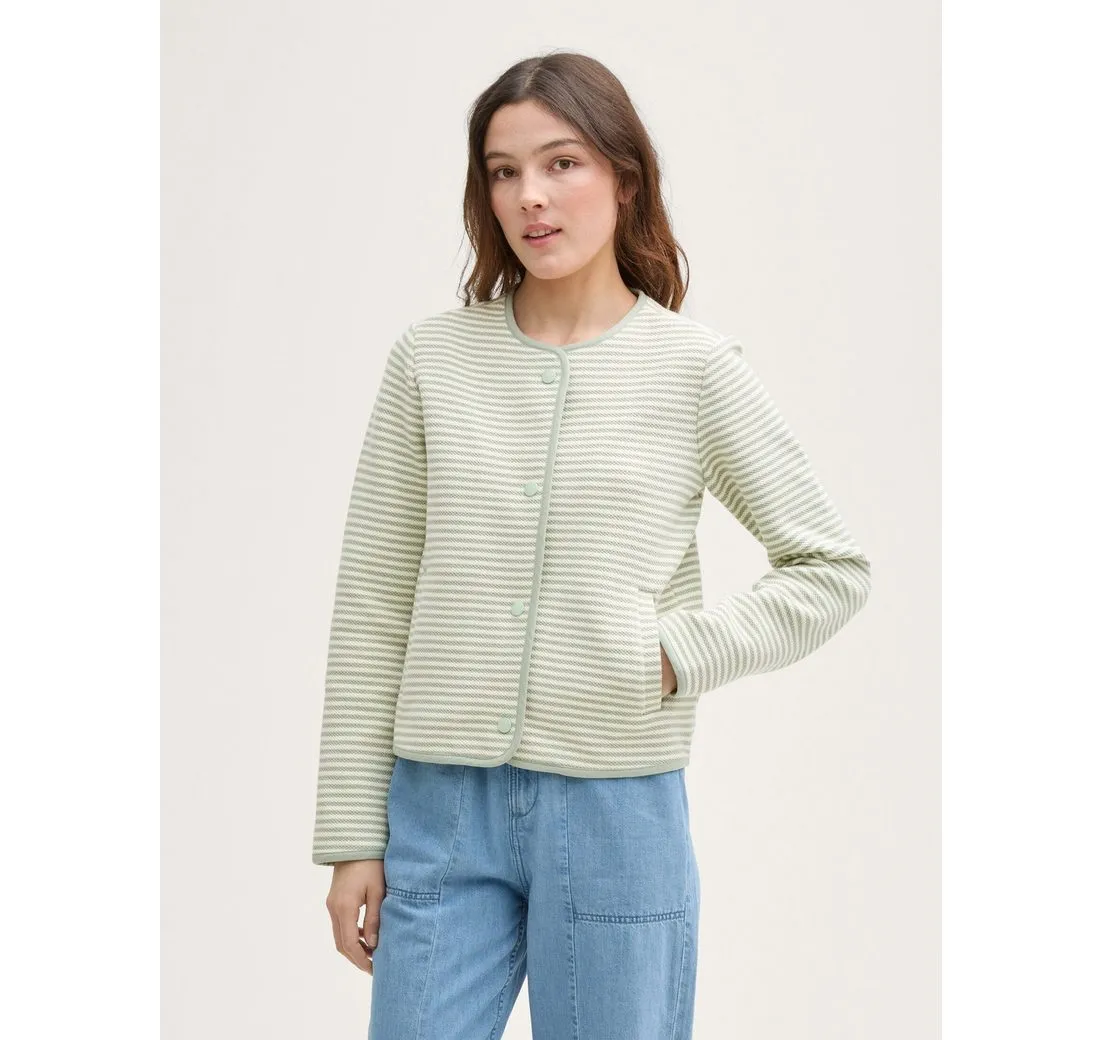 TOM TAILOR DENIM Jackenblazer Jacke mit Streifenmuster