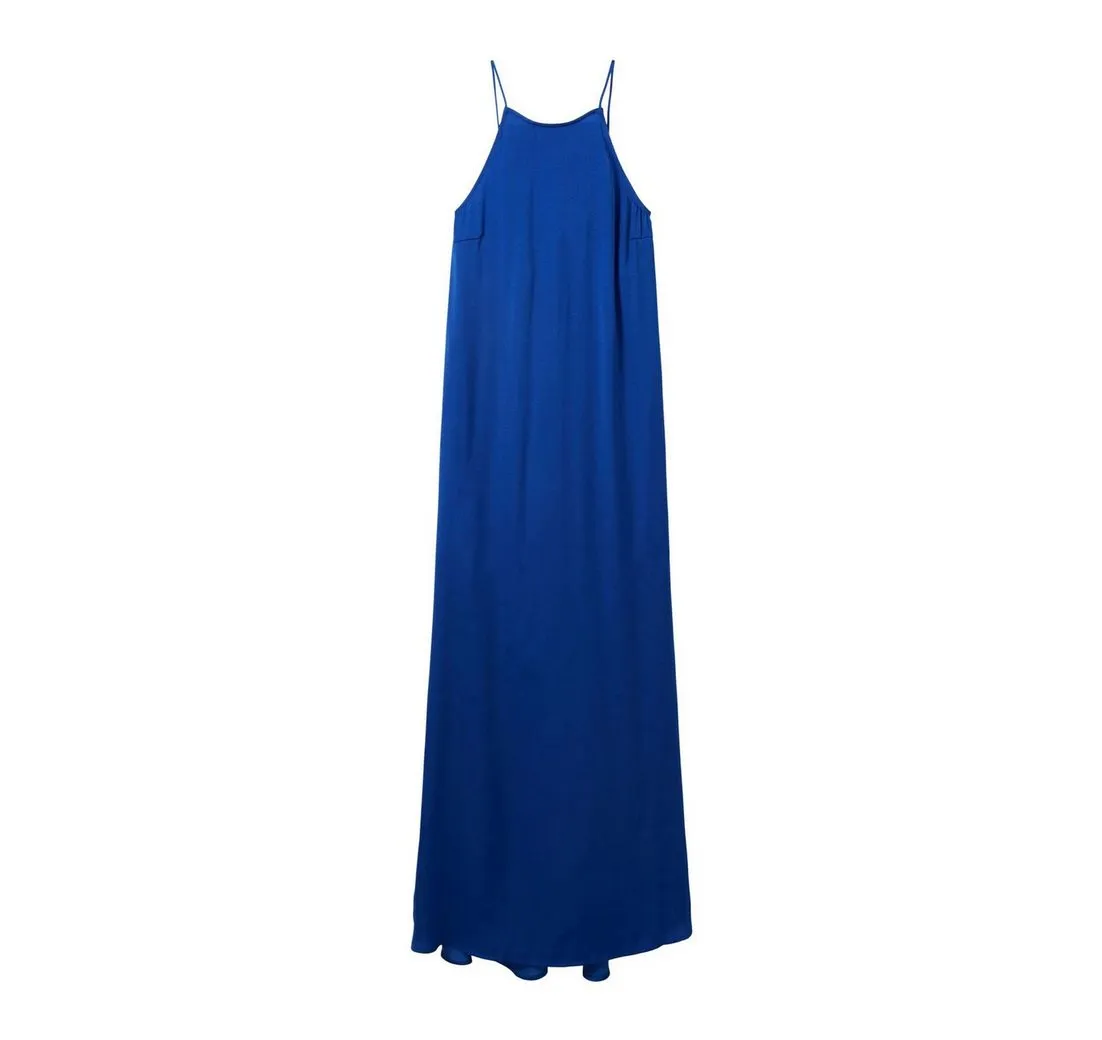 TOM TAILOR DENIM Midikleid (1-tlg) Drapiert/gerafft