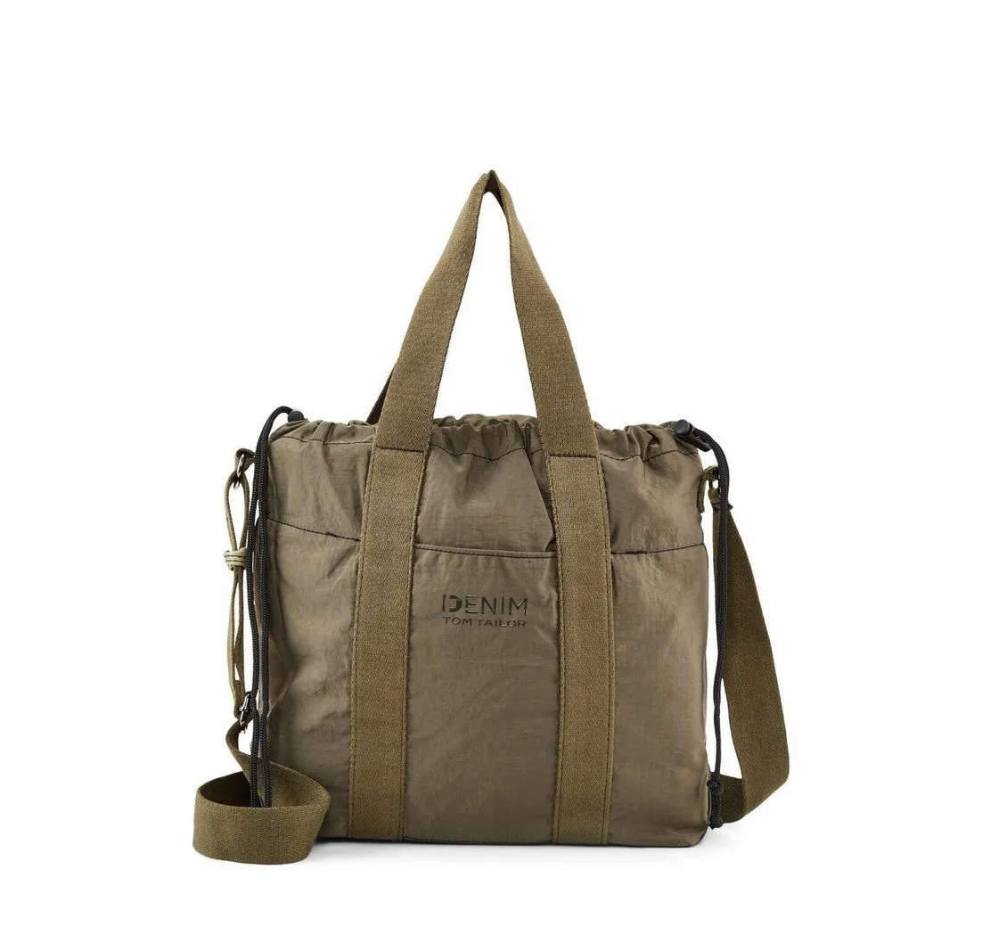 TOM TAILOR Denim Shopper Tragetasche mit Logo-Druck