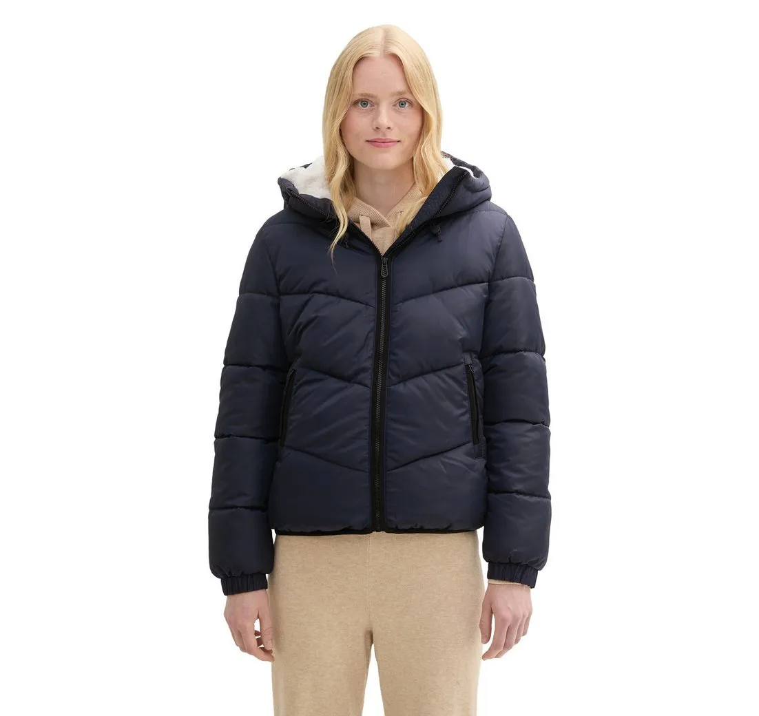TOM TAILOR DENIM Steppjacke mit Kapuze
