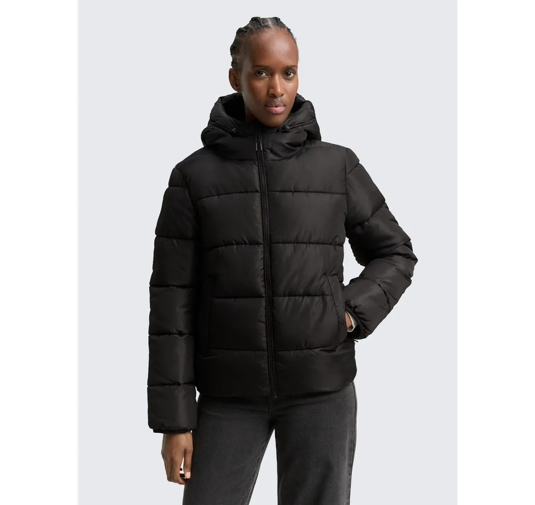 TOM TAILOR DENIM Steppjacke Puffer-Jacke mit Kapuze Puffer-Jacke mit Kapuze