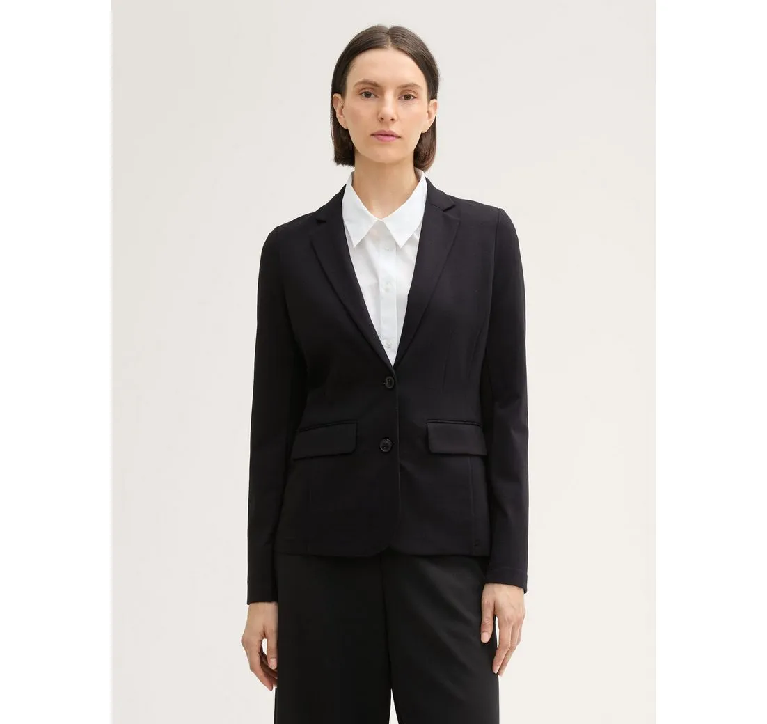 TOM TAILOR Jackenblazer Kurzblazer aus Jersey