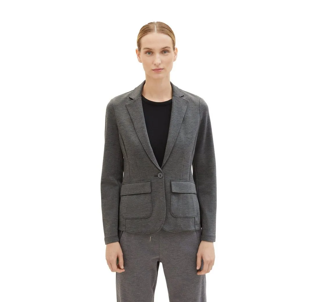 TOM TAILOR Kurzblazer in melierter Optik