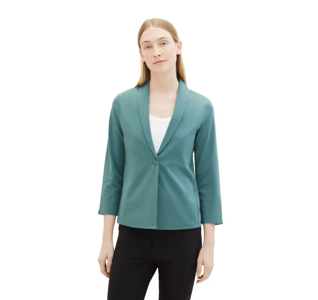 TOM TAILOR Kurzblazer mit Schalkragen und 3/4 Arm