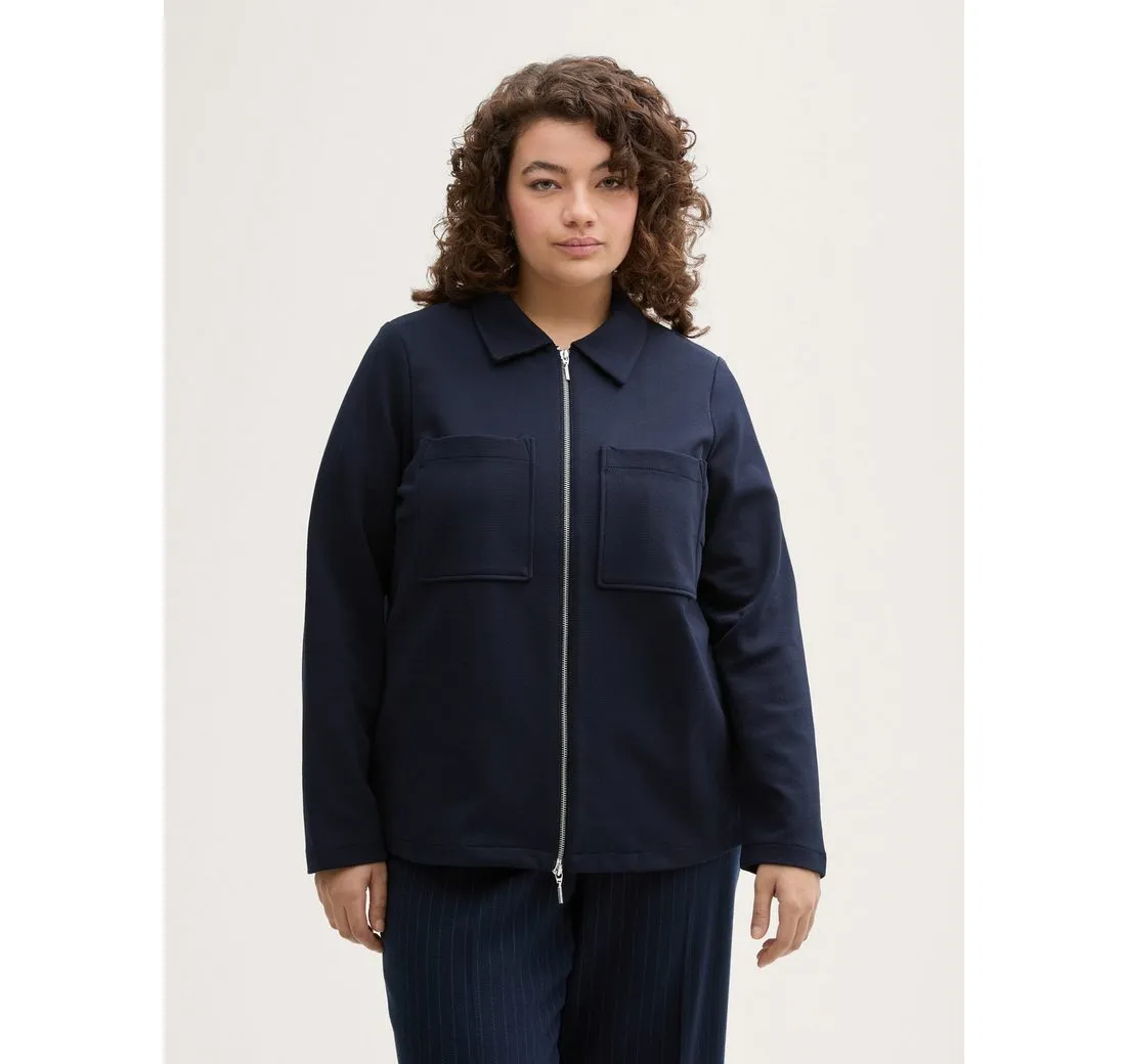TOM TAILOR PLUS Jackenblazer Plus Size - Jacke mit Brusttaschen