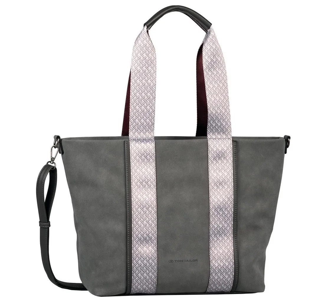 TOM TAILOR Schultertasche TOM TAILOR Shopper CARA Henkeltasche 45x13x30 71 dark grey