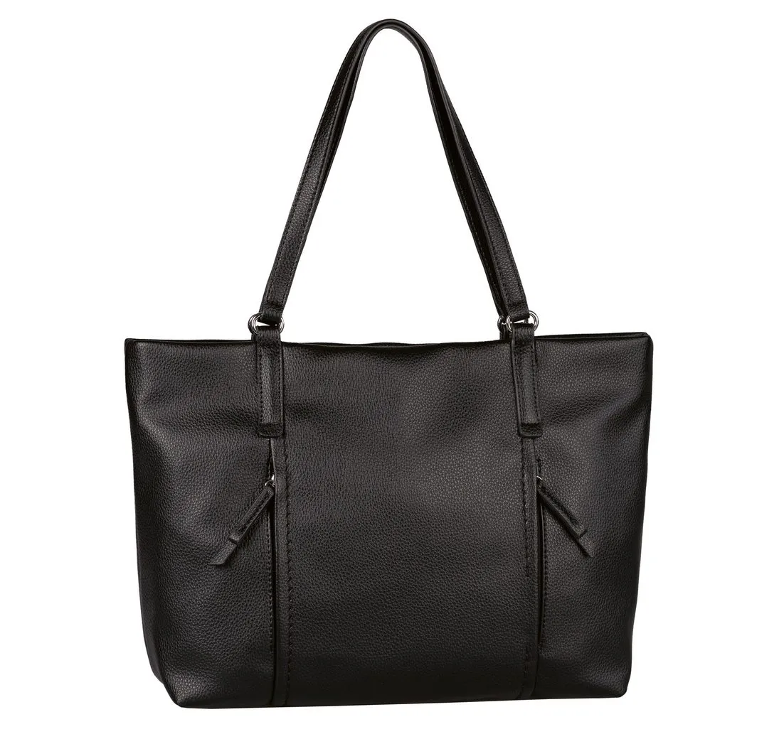 TOM TAILOR Shopper Beca, aus hochwertigem Kunstleder mit funktionalen Details