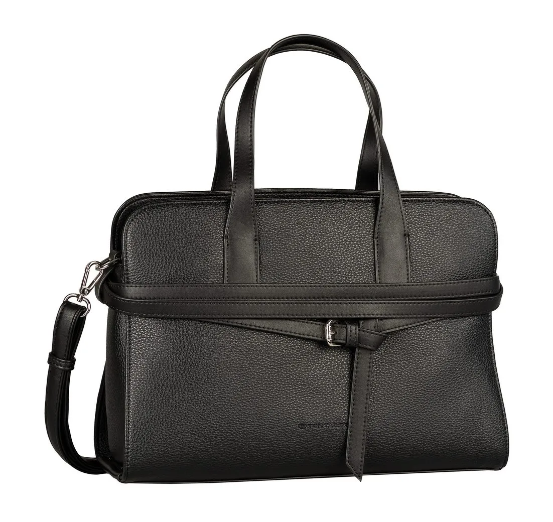 TOM TAILOR Shopper Freya, verziert mit schmalen, mehrlagigen Riemen und Metallschließe