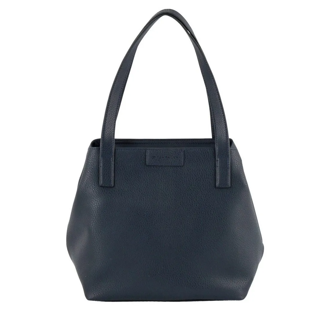 TOM TAILOR Shopper Miri zip, aus griffigem Lederimitat mit praktischen flachen Handgriffen