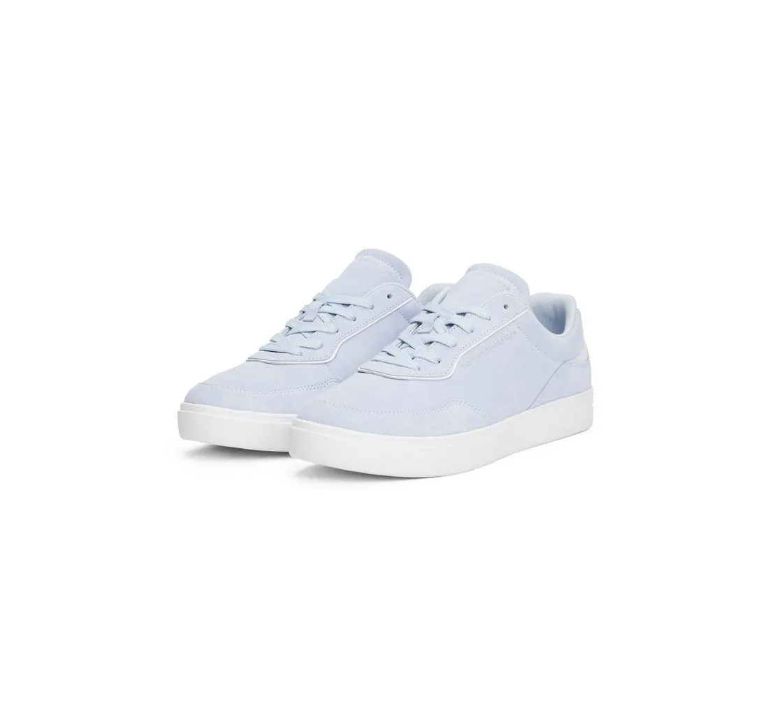 TOMMY HILFIGER CASUAL SUEDE SNEAKER Plateausneaker, Freizeitschuh, Halbschuh, Schnürer mit weich gepolstertem Schaftrand