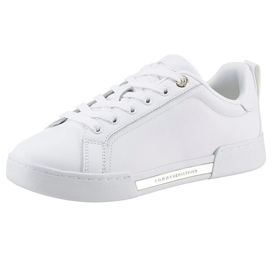 TOMMY HILFIGER CHIQUE COURT SNEAKER Plateausneaker mit Detail im Plateau, Freizeitschuh, Halbschuh, Schnürschuh