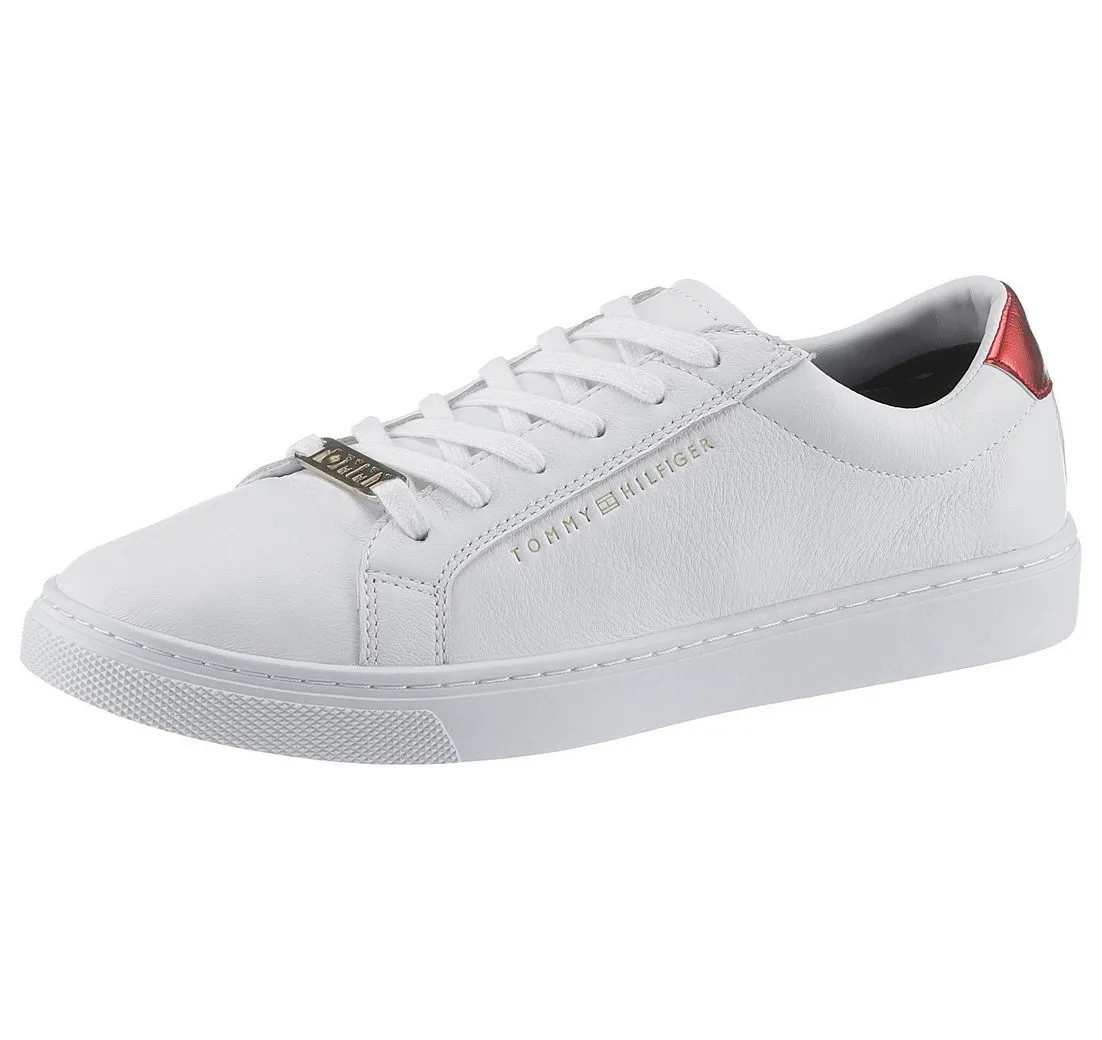 TOMMY HILFIGER ESSENTIAL SNEAKER Sneaker Tommy Hilfiger Schriftzug außen, Freizeitschuh, Halbschuh, Schnürschuh