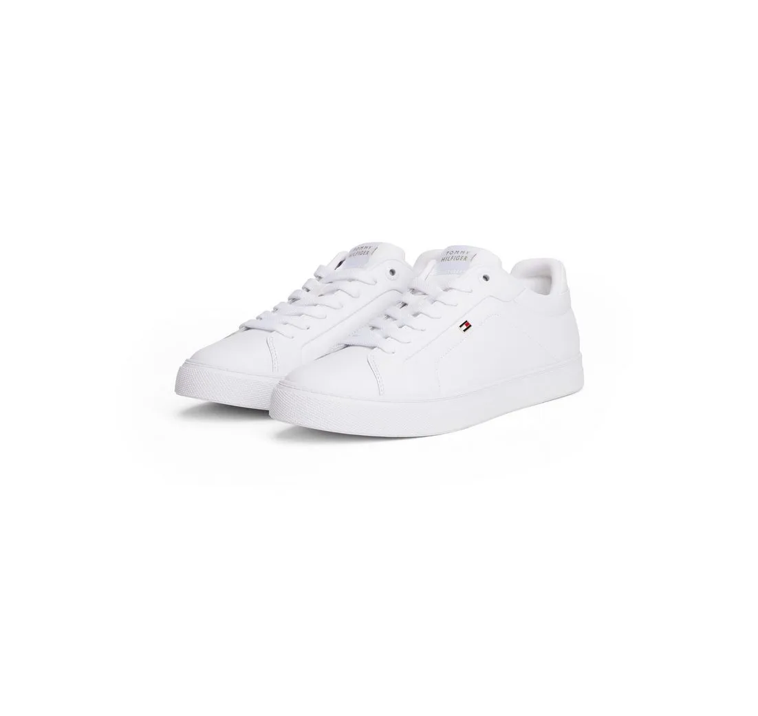 TOMMY HILFIGER ICON COURT SNEAKER Plateausneaker Freizeitschuh, Halbschuh, Schnürschuh mit Flaggen-Logo