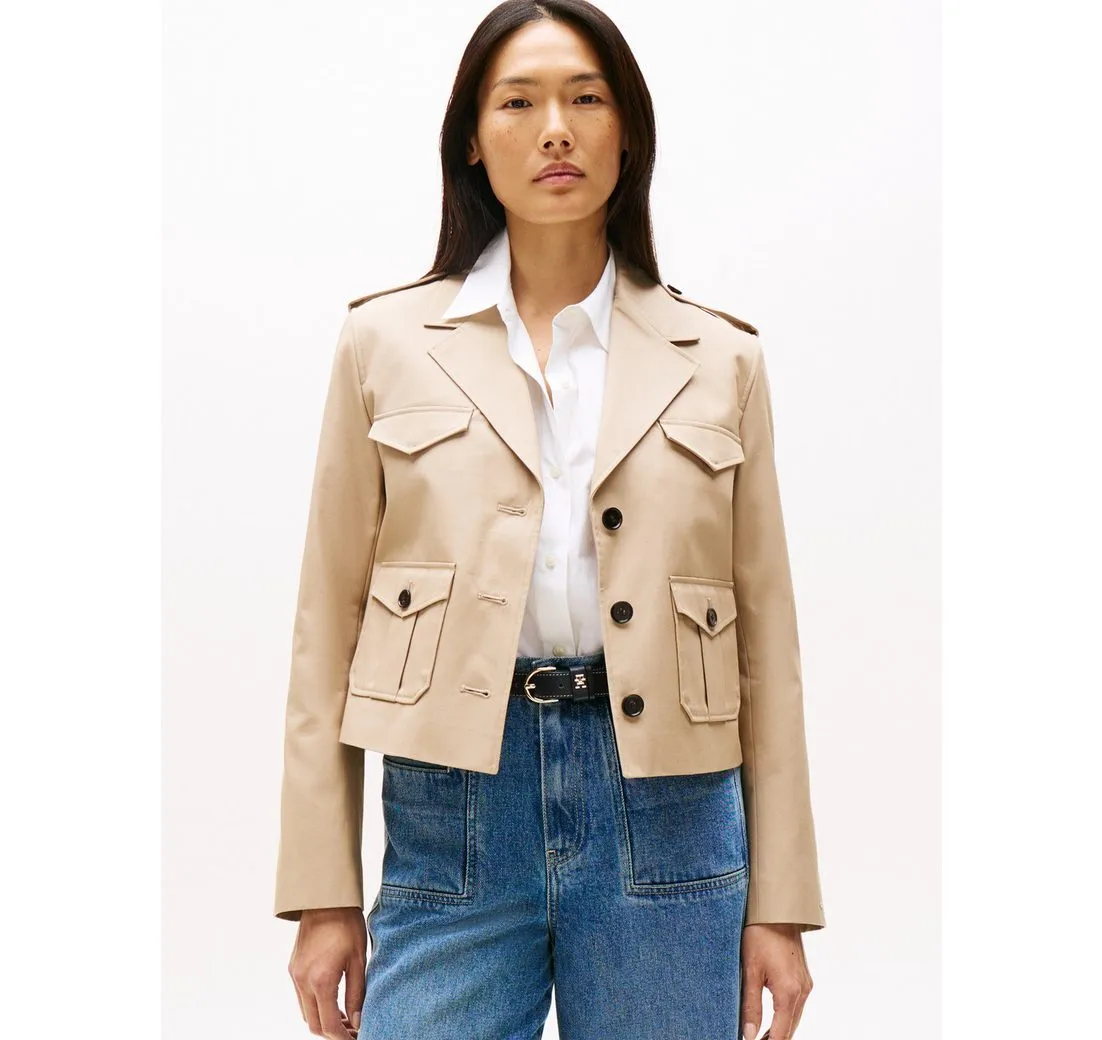 TOMMY HILFIGER Kurzblazer COTTON REGULAR LADY JACKET